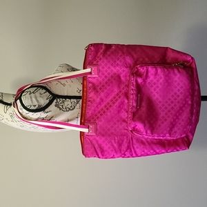 Kate Spade Packable Nylon Bon Voyage Classic Travel Snapdragon Tote Bag Wristlet